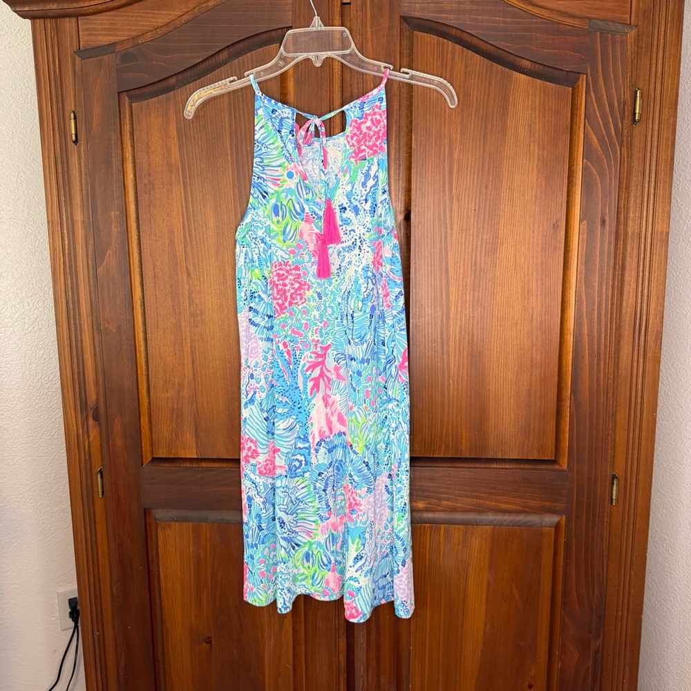 LILLY PULITZER Margot Swim Dress XXS Pink Blue Multi - Picture 5 of 9